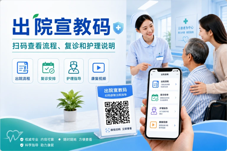 出院宣教二维码怎么做？把流程、复诊和护理指导放进一个码