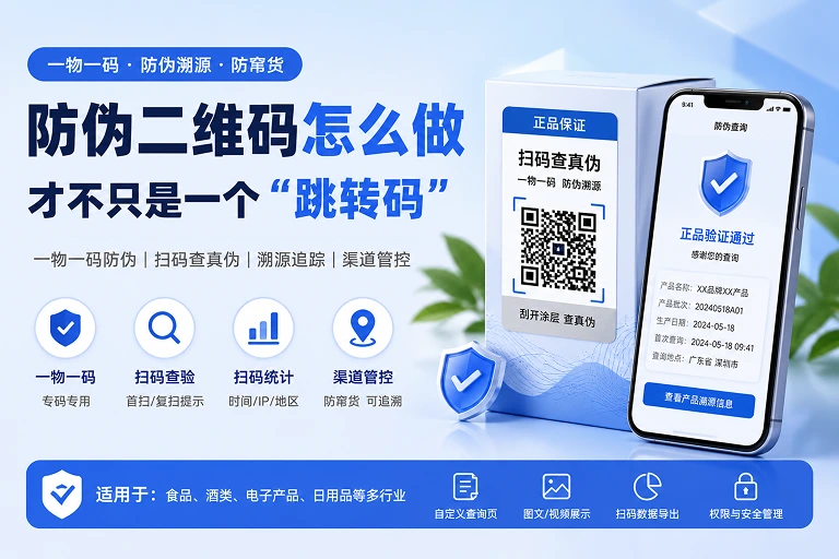 防伪二维码怎么做，才不只是一个“跳转码”
