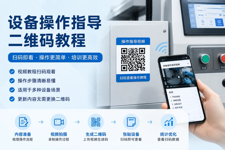 设备操作指导二维码怎么制作？从视频拍摄到张贴落地完整教程