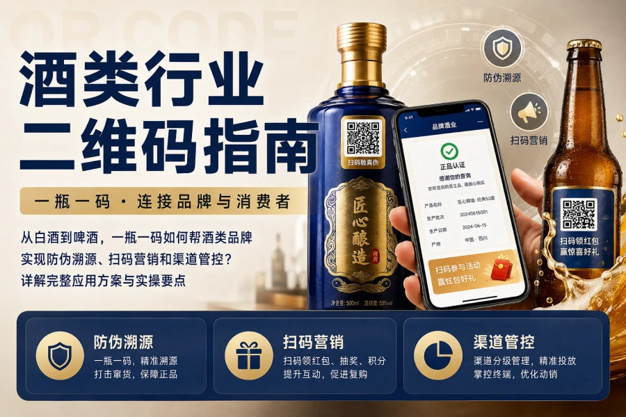 酒瓶上的二维码,不只是防伪——酒类行业一瓶一码的完整应用指南