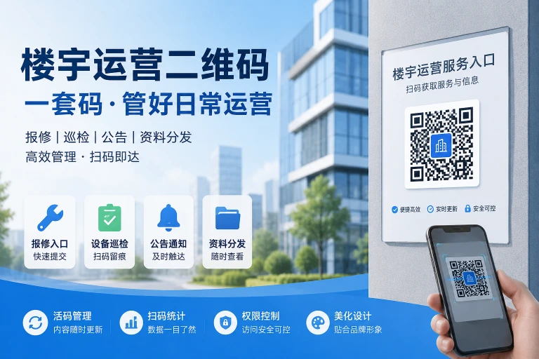 楼宇设备巡检二维码怎么做？物业公司常用的管理方案分享