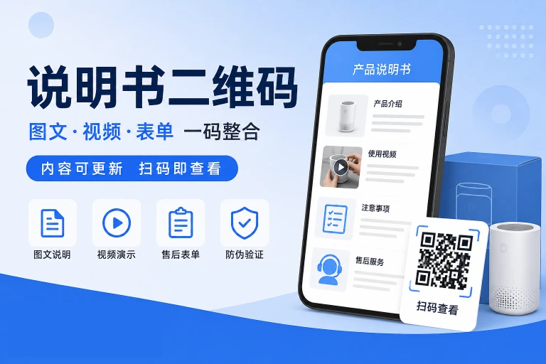 产品说明书二维码怎么做?把图文、视频、表单放进一个码里